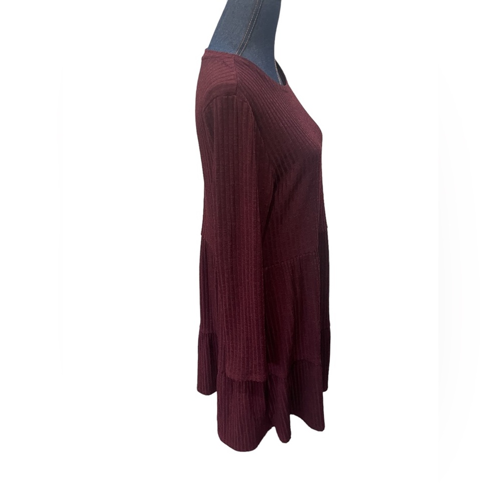Philosophy women’s size large long sleeve maroon dress - Picture 4 of 8